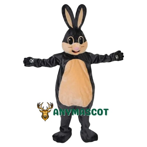 Affordable Grey Easter Bunny Mascot Costume For Adult