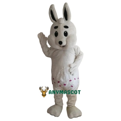 Cute Adult White Rabbit Mascot Costume