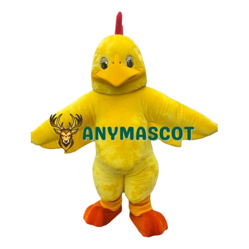 Fat Yellow Bird Mascot Costume