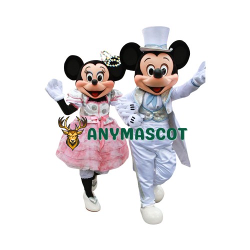 Superb Dating Mickey & Minnie Mascot Costume