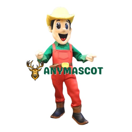 Superb Cute Cowboy Mascot Costume