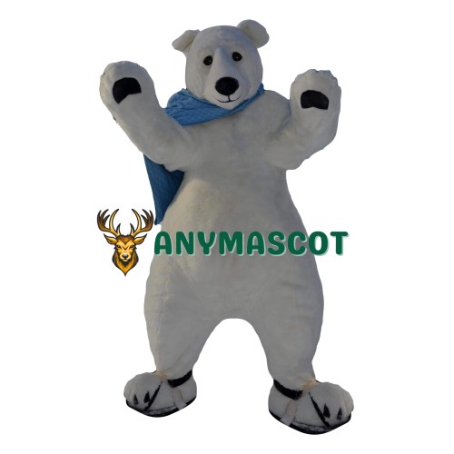 Superb Realistic Polar Bear Mascot Costume