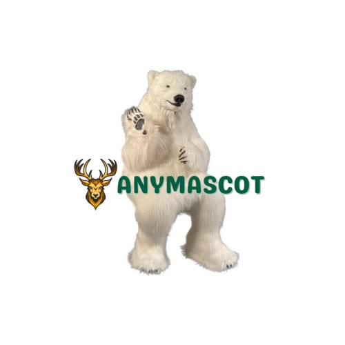 Realistic Lightweight Polar Bear Mascot Costume