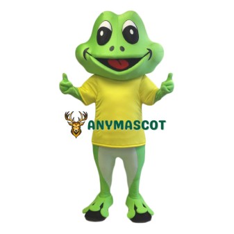 Superb Happy Frog Mascot Costume