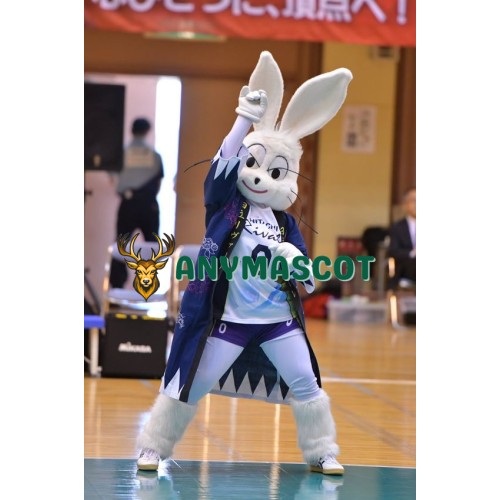 Sport White Rabbit Mascot Costume