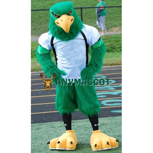 Sport Green Hawk Mascot Costume