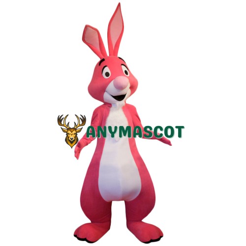 Superb Pink Rabbit Mascot Costume