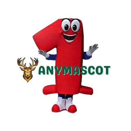 Superb Number One Mascot Costume
