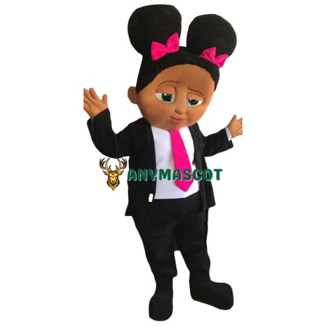 Realistic Boss Baby Girl Mascot Costume