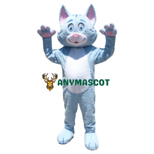 Lovely Blue Cat Mascot Costume