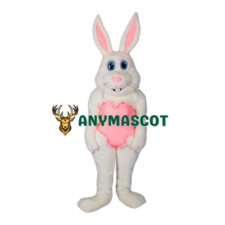 Beautiful White Rabbit Mascot Costume