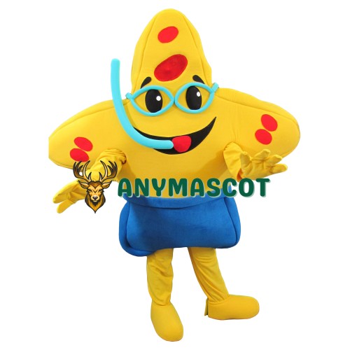 Happy Lightweight Starfish Mascot Costume