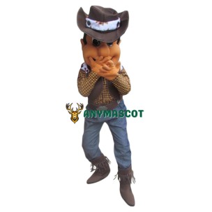 Handsome Cowboy Mascot Costume
