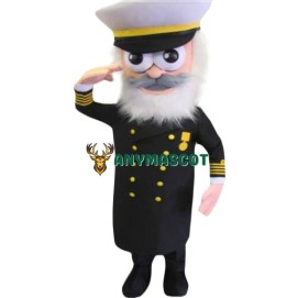 Superb Old Captain Mascot Costume