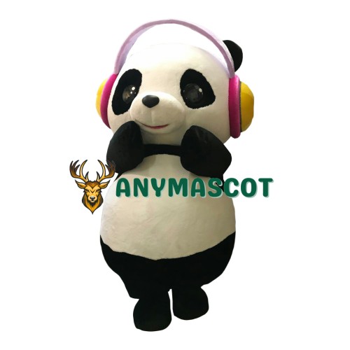 DJ Panda Mascot Costume