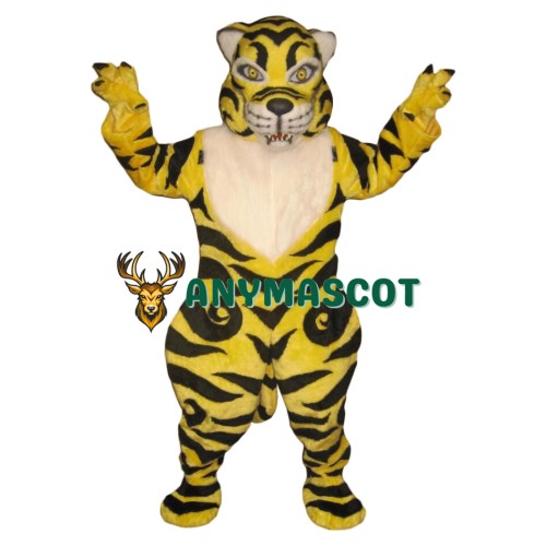 Yellow Tiger Mascot Costume