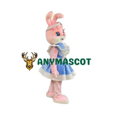 Lovely Pink Rabbit Mascot Costume