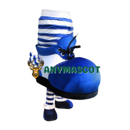 Superb Blue Shoes Mascot Costume