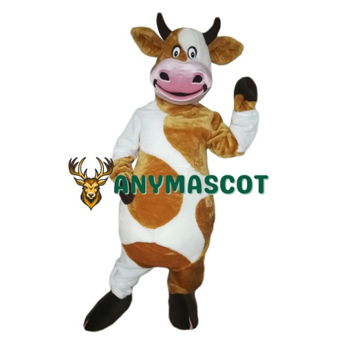 Superb Happy Lightweight Cow Mascot Costume