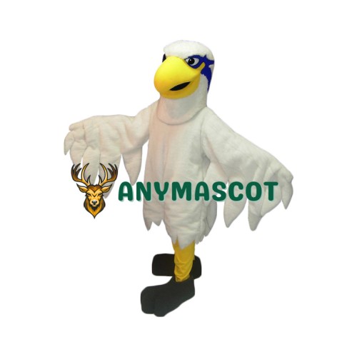 Superb White Hawk Mascot Costume