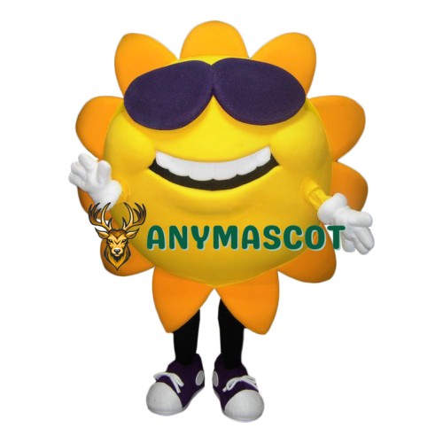 Happy Sun Flower Mascot Costume
