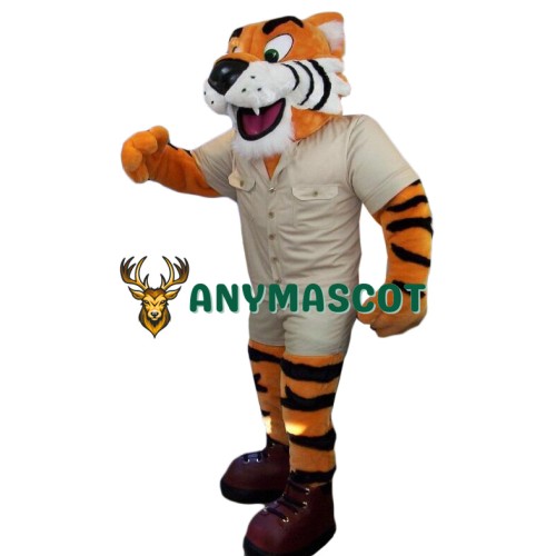 Friendly Tiger Mascot Costume for Adult