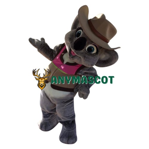 Cowboy Koala Mascot Costume