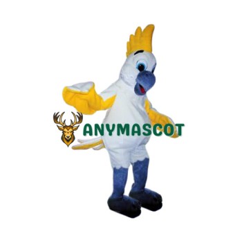 White & Yellow Bird Mascot Costume