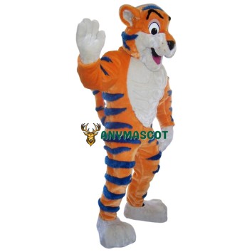 Realistic Friendly Tiger Mascot Costume