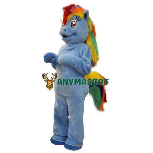 Rainbow Pony Mascot Costume