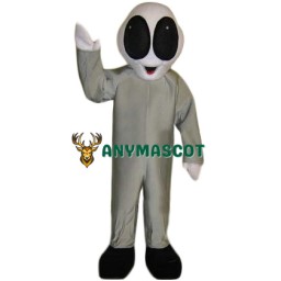 Happy Grey Alien Mascot Costume