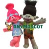 Superb Poppy & Branch Troll Mascot Costume