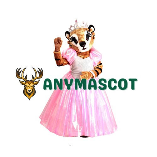 Beautiful Tiger In A Dress Mascot Costume