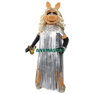 Superb Miss Piggy Mascot Costume