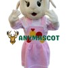 Superb White Sheep Mascot Costume