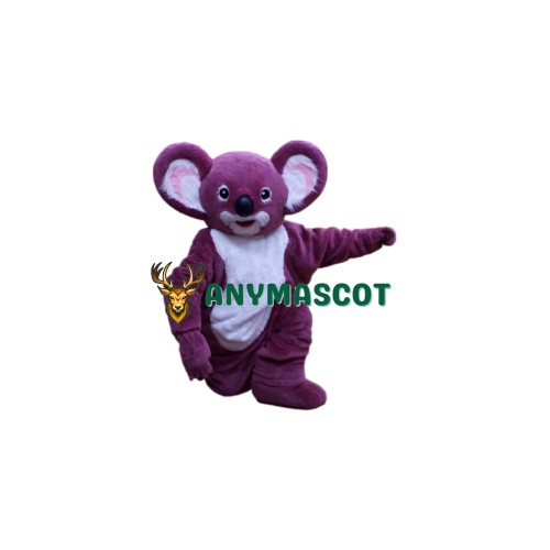 Purple Koala Mascot Costume