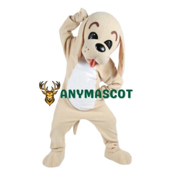 Lovable Brown Dog Mascot Costume