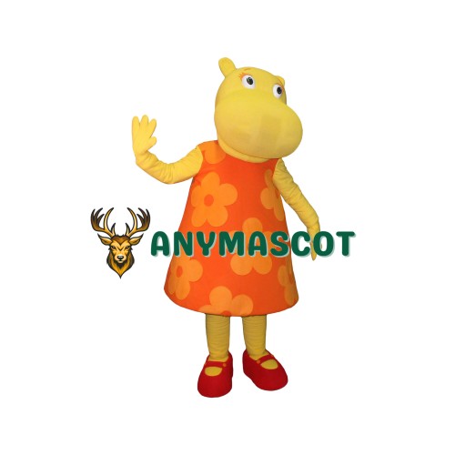 Hippo Girl Mascot Costume