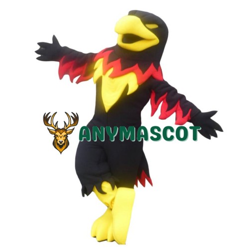 Black & Yellow Falcon Mascot Costume