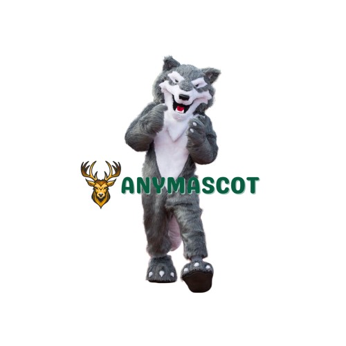Superb College Friendly Wolf Mascot Costume