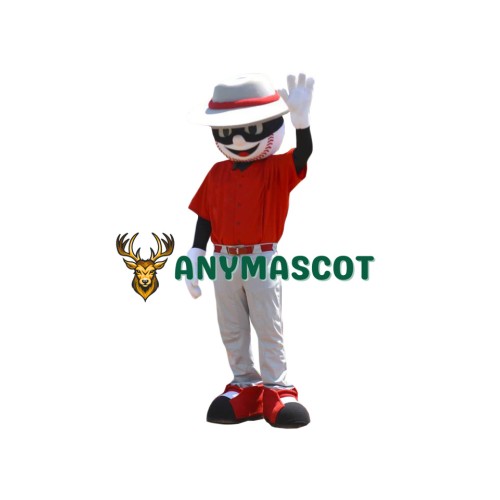Friendly Mr. Baseball Mascot Costume