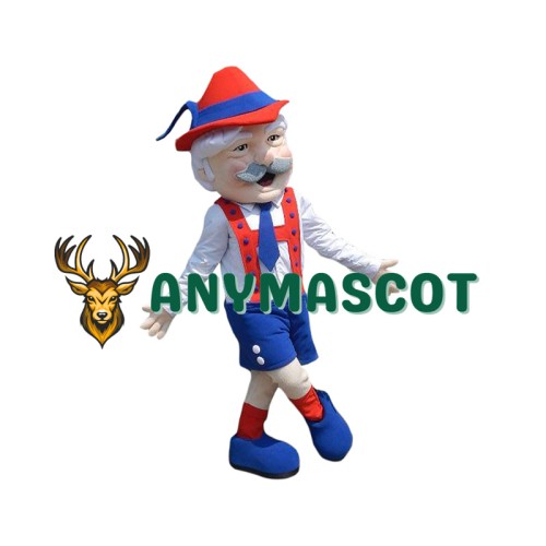 Kind Old Man Mascot Costume