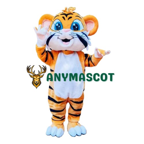 Superb Happy Tiger Mascot Costume