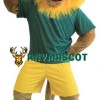 Yellow Maned Lion Mascot Costume