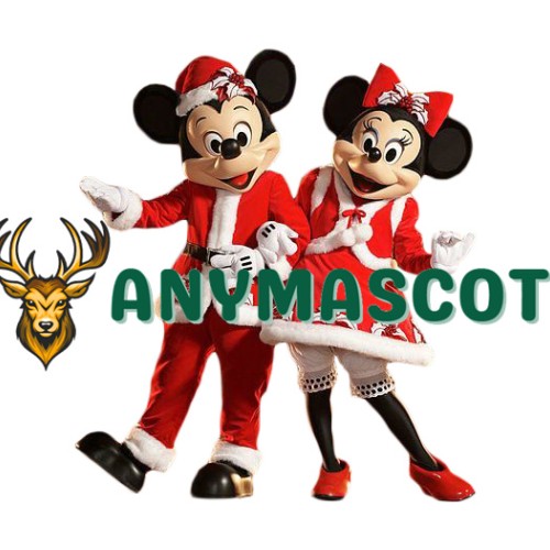 Christmas Mickey & Minnie Mouse Mascot Costume