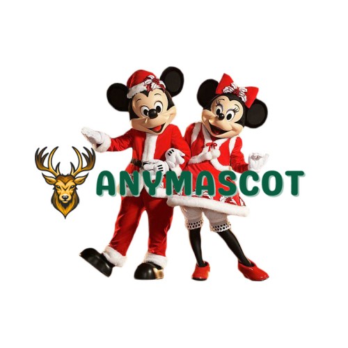 Christmas Mickey & Minnie Mouse Mascot Costume