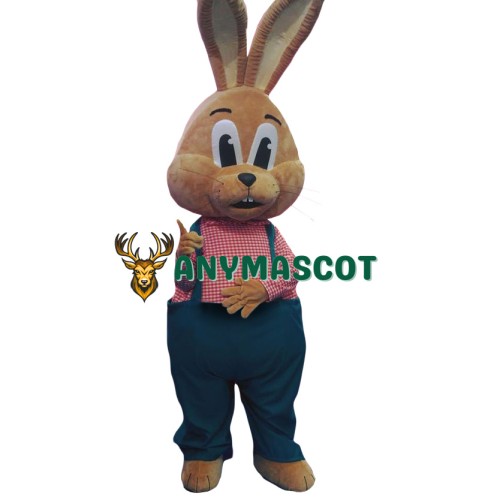 Superb Brown Lightweight Rabbit Mascot Costume