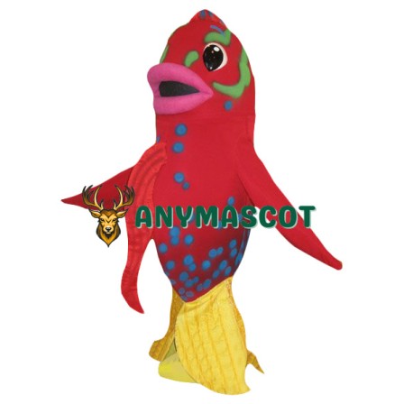 Red Goldfish Mascot Costume