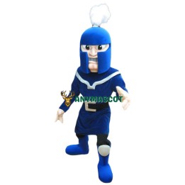 Power Blue Warrior Mascot Costume