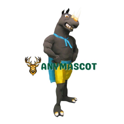 Power Fierce Rhino Mascot Costume